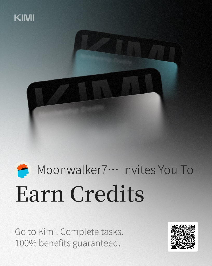 Kimi AI Viral Referral Invite QR Code